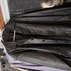 3xl leather coat